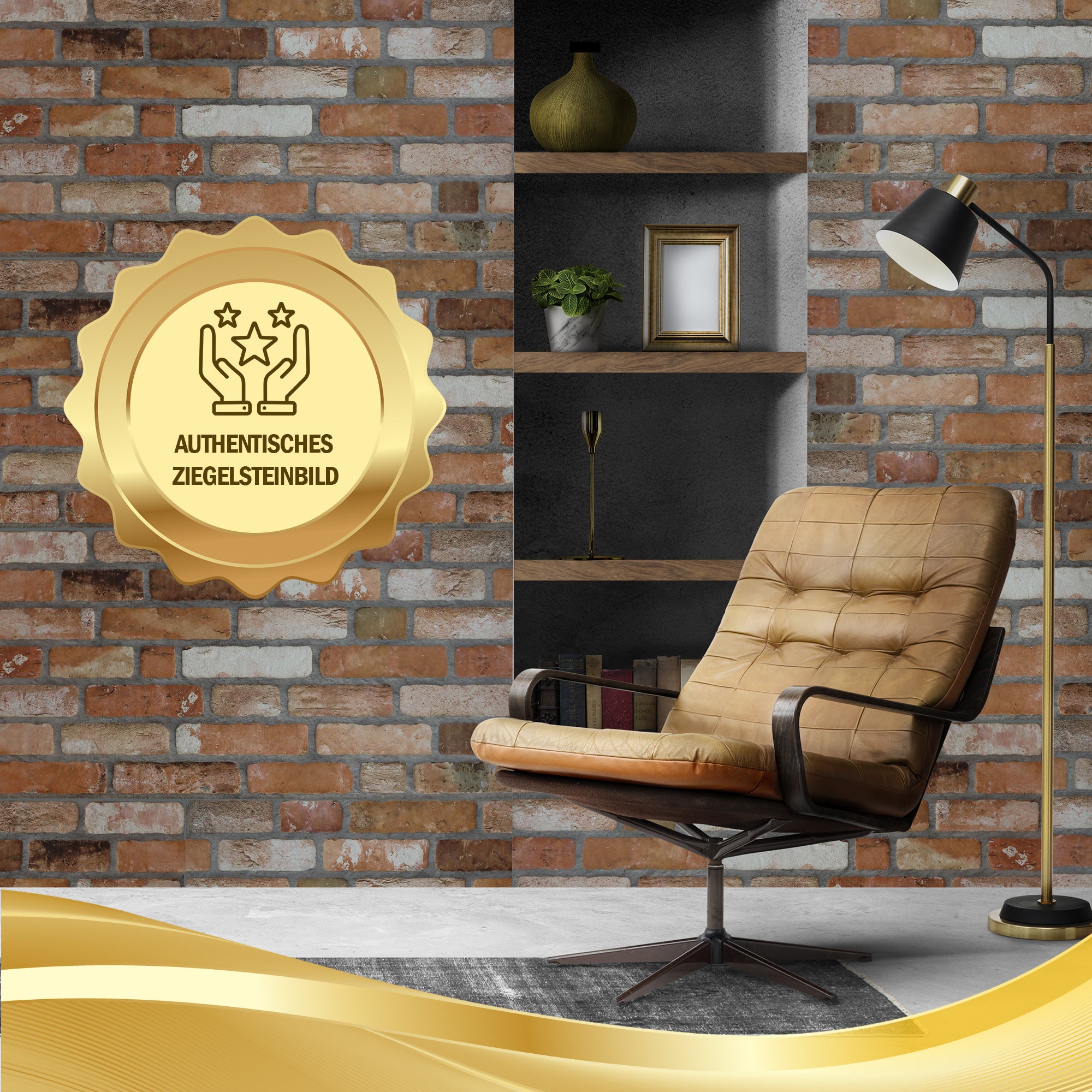 Steinoptik Vandpaneele 4er Pack | 100x50x2 cm | 3D Effekt Steinoptik Styropor | Swp-1