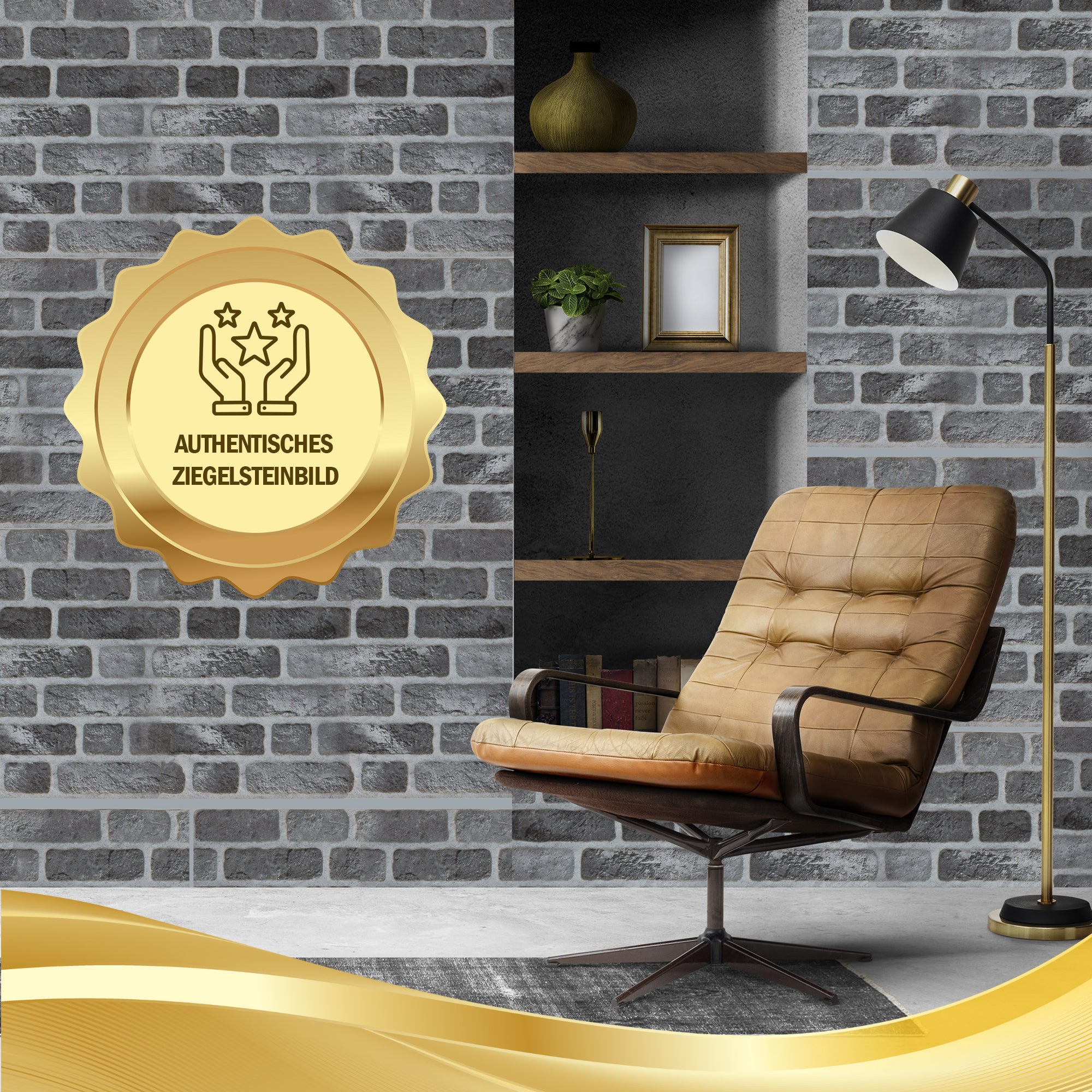 Steinoptik Vandpaneele 4er Pack | 100x50x2 cm | 3D Effekt Steinoptik Styropor | Swp-4