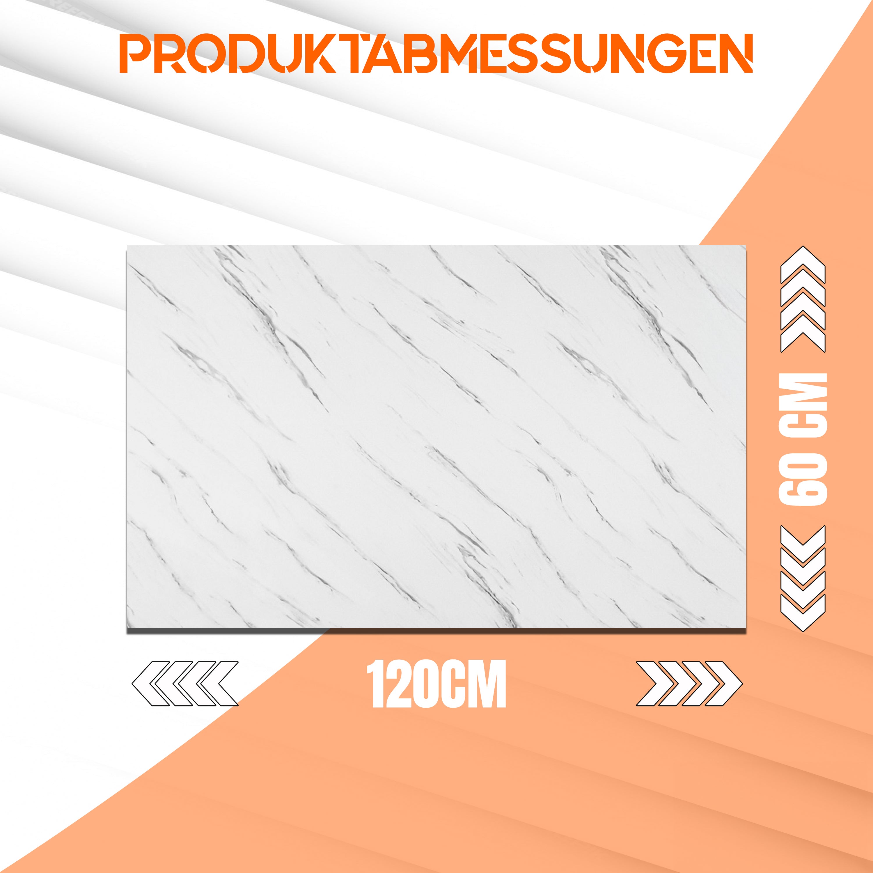 Wandpaneele in Marmoroptik 60x120 cm PVC für Küche, Bad & mehr | Selbstabholer Preis