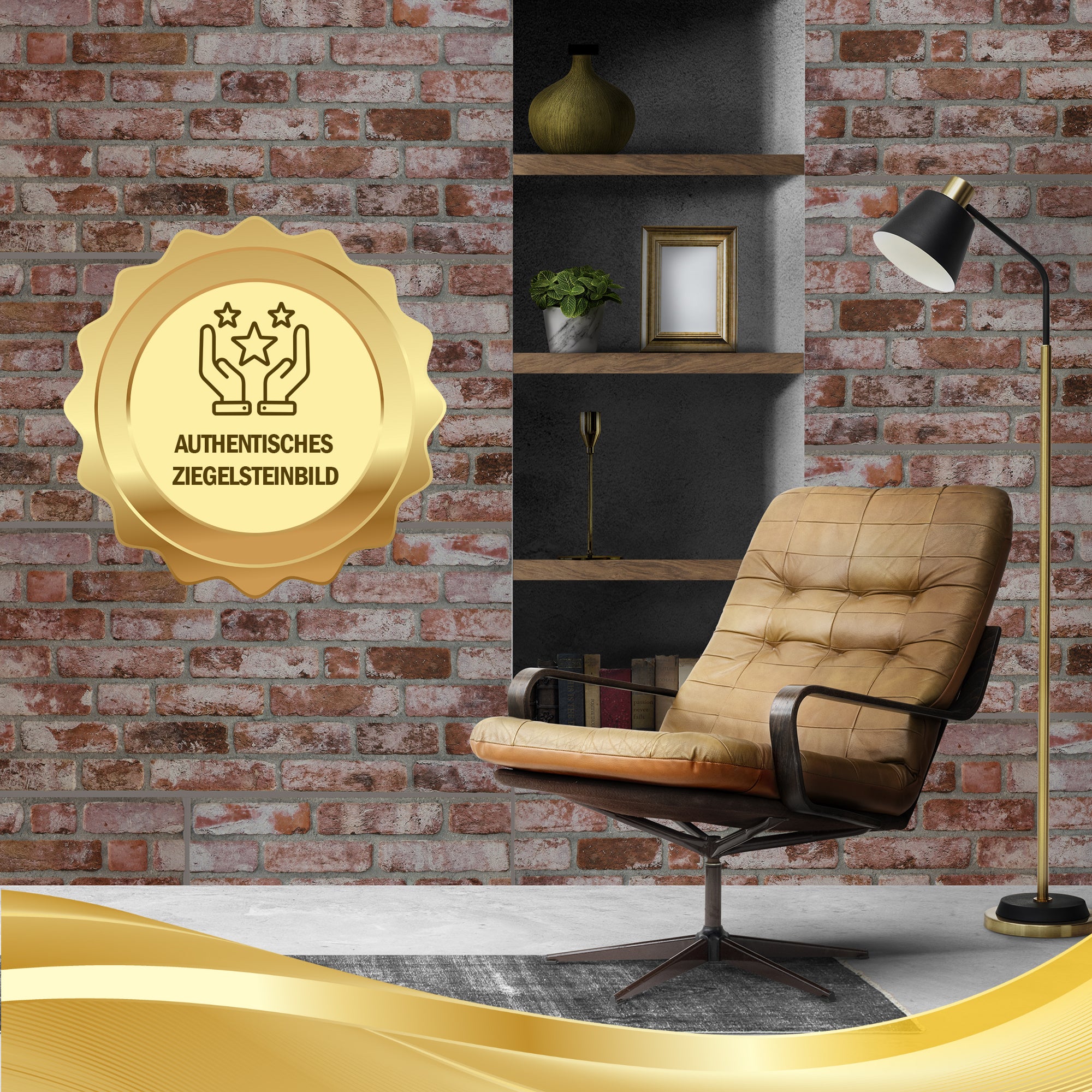 Steinoptik Vandpaneele 4er Pack | 100x50x2 cm | 3D Effekt Steinoptik Styropor | Swp-3