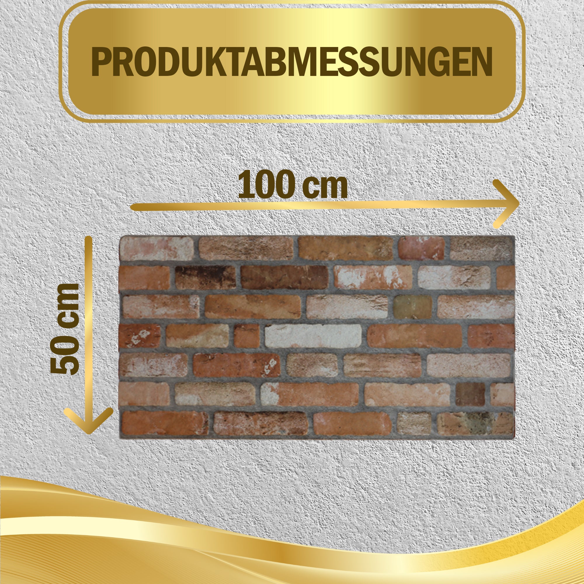 Steinoptik Vandpaneele 4er Pack | 100x50x2 cm | 3D Effekt Steinoptik Styropor | Swp-1