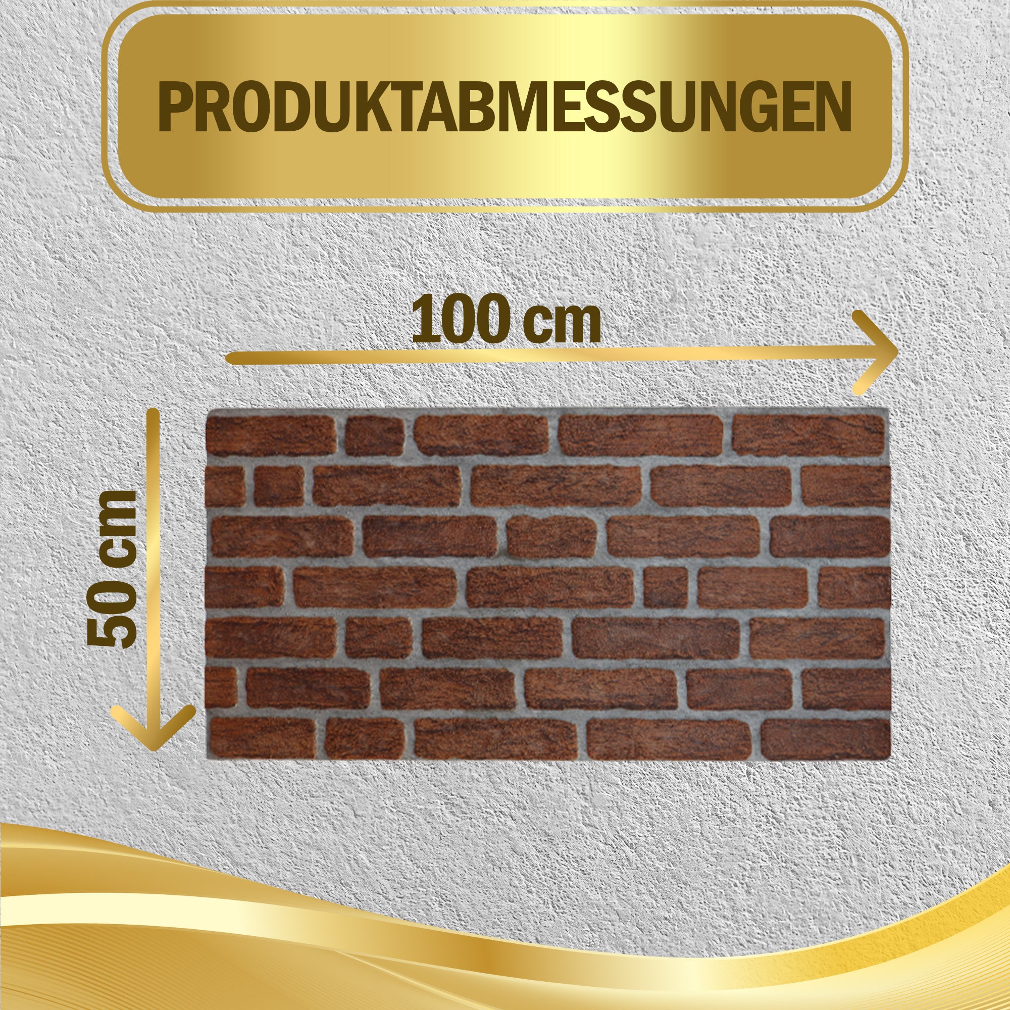 Steinoptik Vandpaneele 4er Pack | 100x50x2 cm | 3D Effekt Steinoptik Styropor | Swp-6