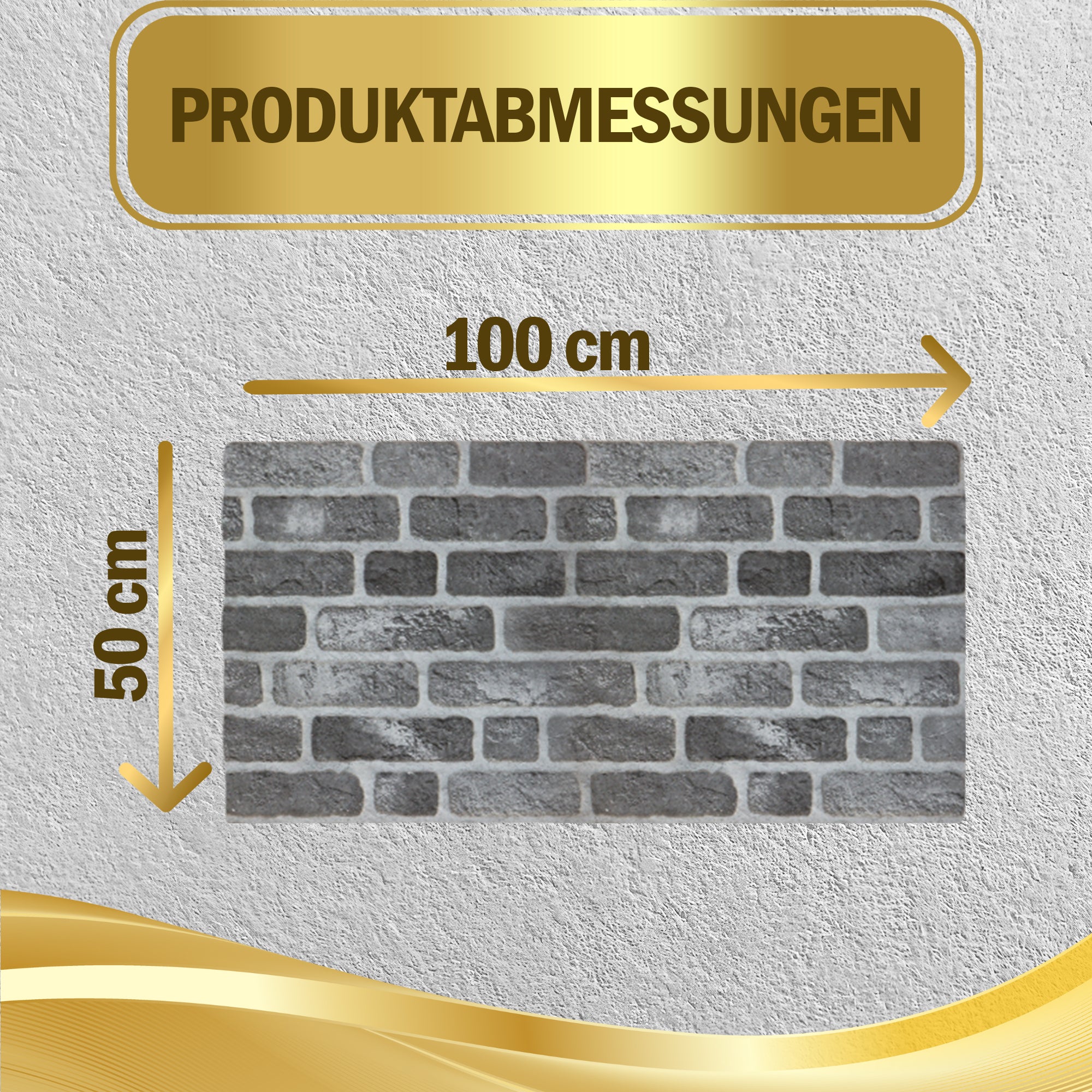 Steinoptik Vandpaneele 4er Pack | 100x50x2 cm | 3D Effekt Steinoptik Styropor | Swp-4