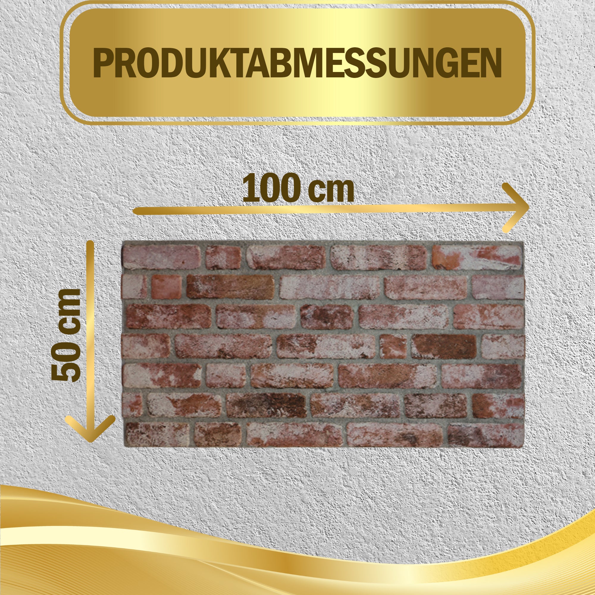 Steinoptik Vandpaneele 4er Pack | 100x50x2 cm | 3D Effekt Steinoptik Styropor | Swp-3