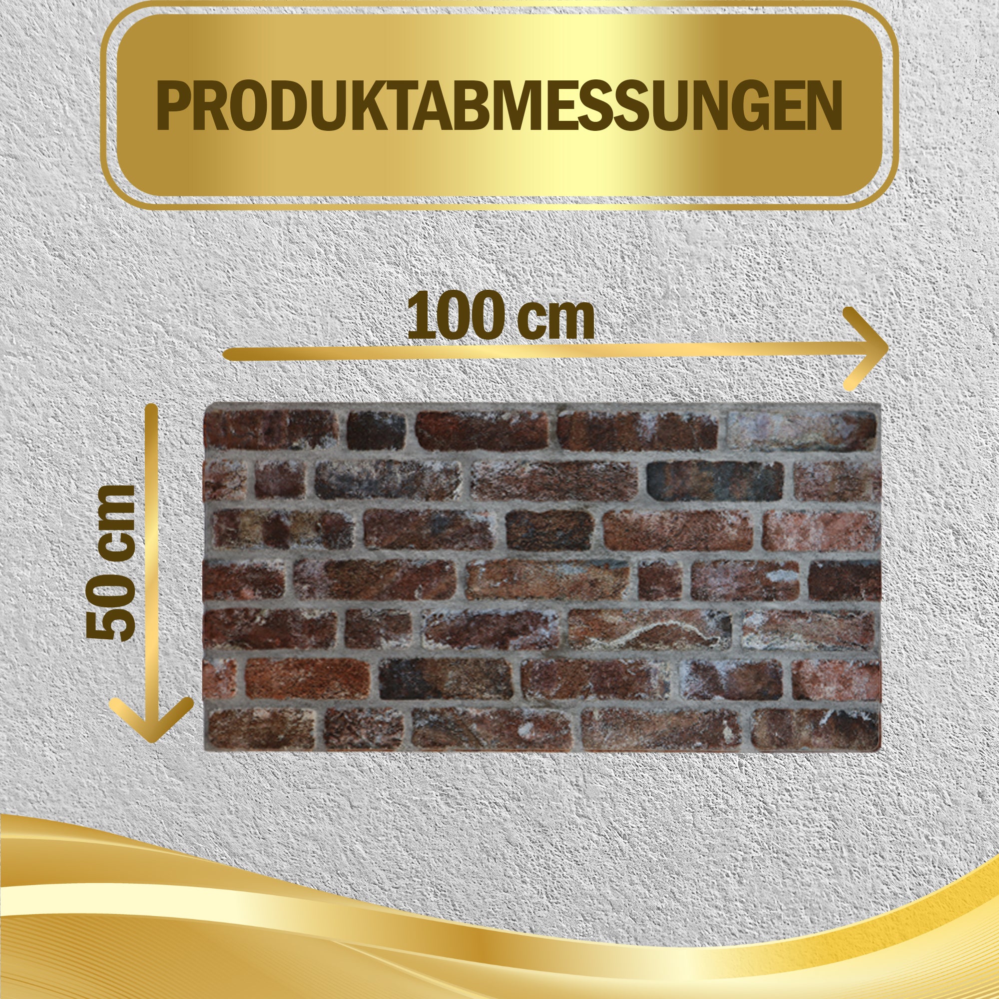 Steinoptik Vandpaneele 4er Pack | 100x50x2 cm | 3D Effekt Steinoptik Styropor | Swp-2