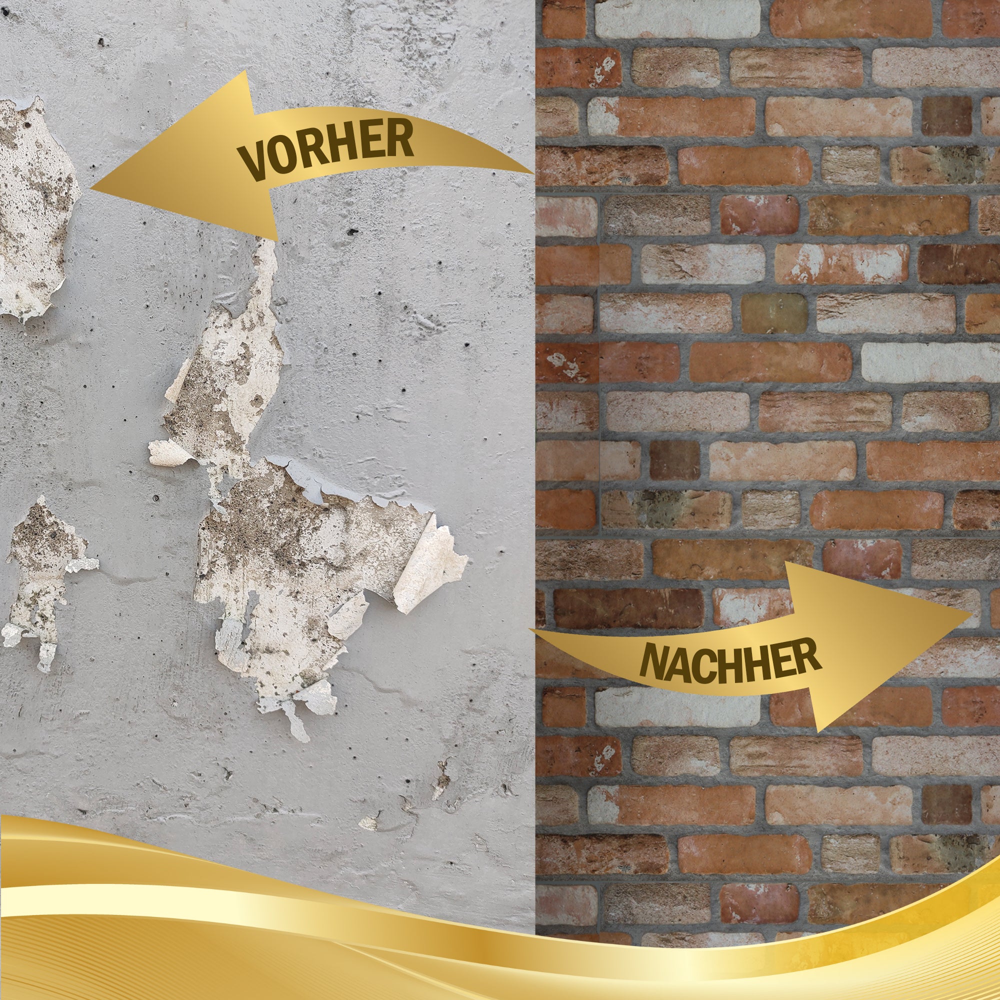 Steinoptik Vandpaneele 4er Pack | 100x50x2 cm | 3D Effekt Steinoptik Styropor | Swp-1