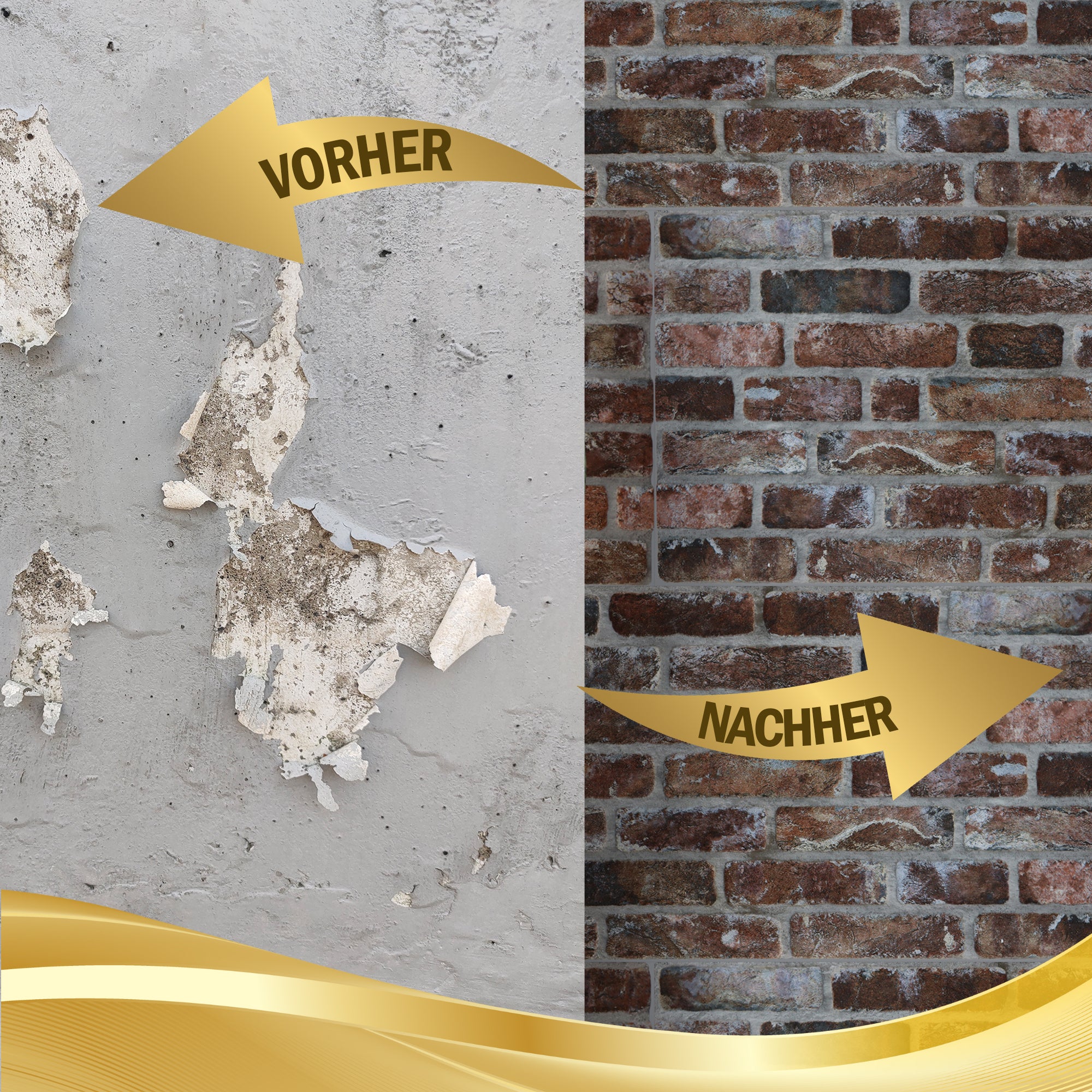 Steinoptik Vandpaneele 4er Pack | 100x50x2 cm | 3D Effekt Steinoptik Styropor | Swp-2