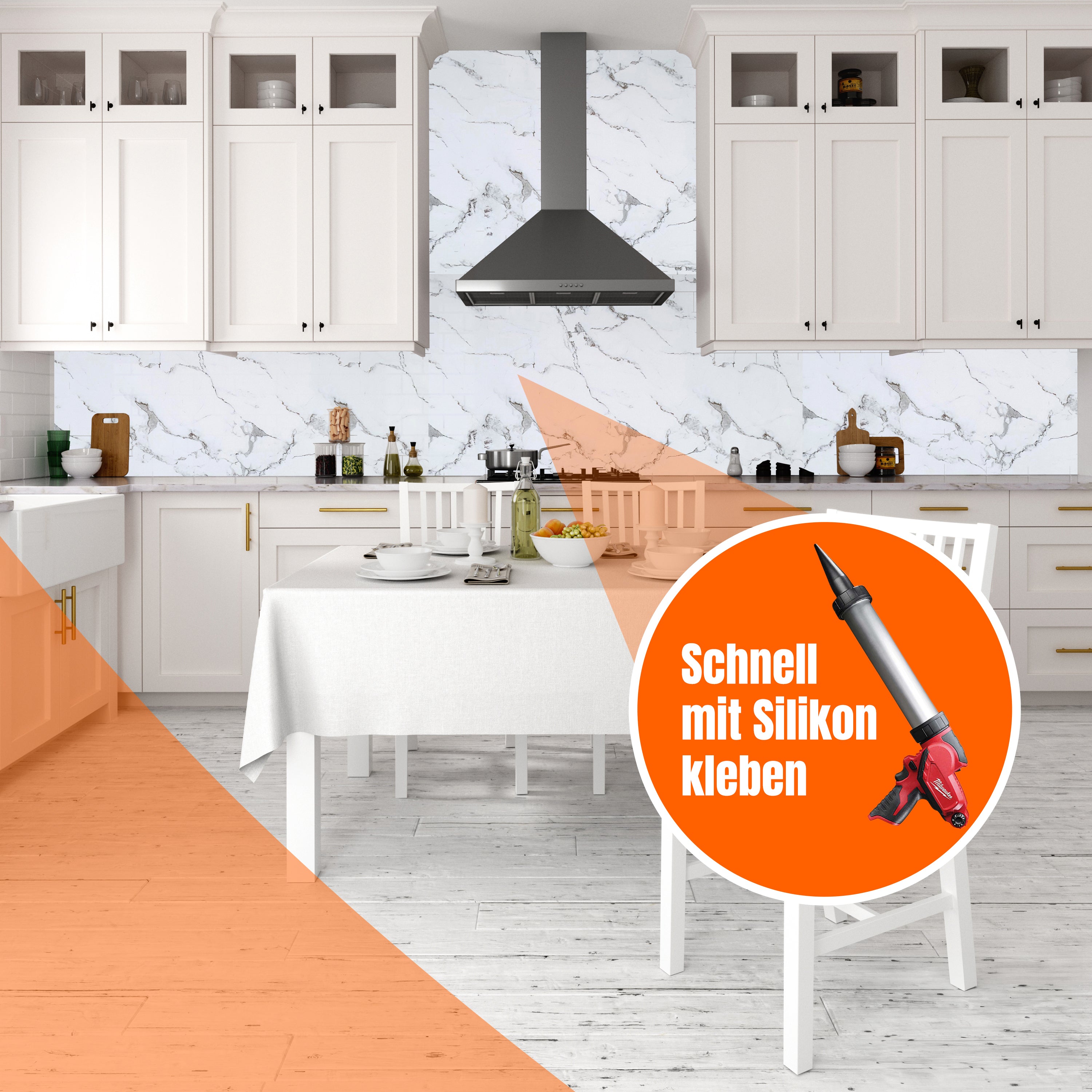 Wandpaneele in Marmoroptik 60x120 cm PVC für Küche, Bad & mehr | Selbstabholer Preis