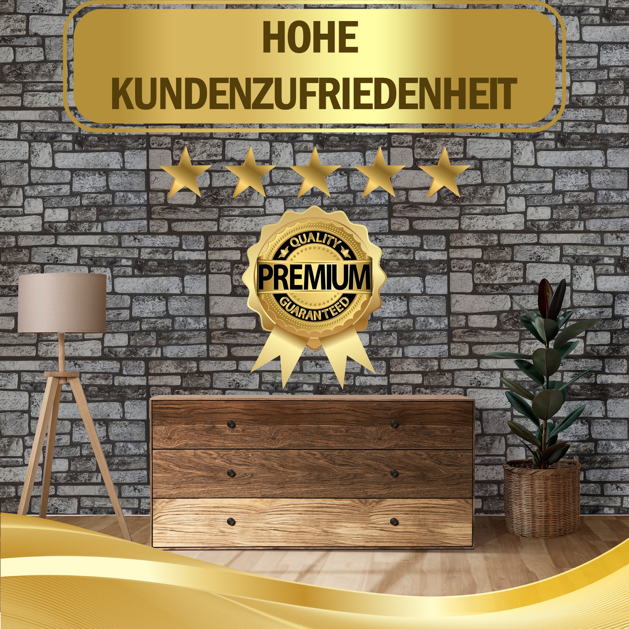 Steinoptik Vandpaneele 4er Pack | 100x50x2 cm | 3D Effekt Steinoptik Styropor | Swp-10